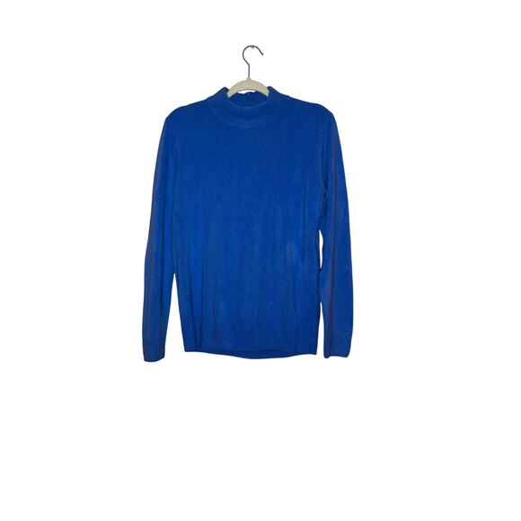 Appleseeds light blue mock neck sweater size large - Picture 1 of 6